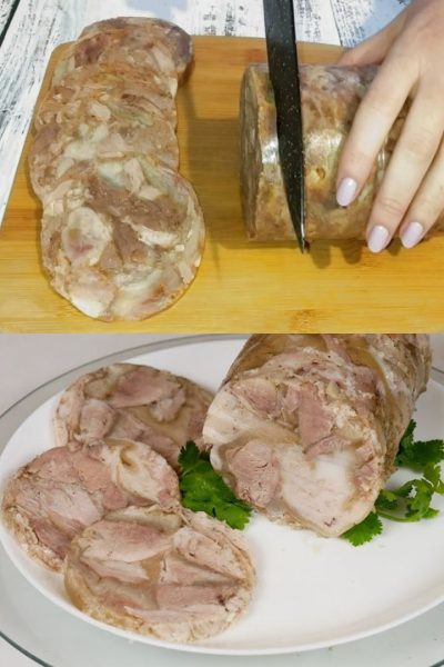Как я сама готовлю зельц прямо в бутылке