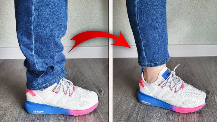 Спасибо научившей меня наставнице. С лёгкостью сузила и укоротила джинсы