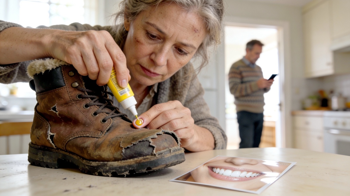 Муж оплатил золовке виниры за 150 тысяч, пока я клеила старые сапоги. Молчать не стала