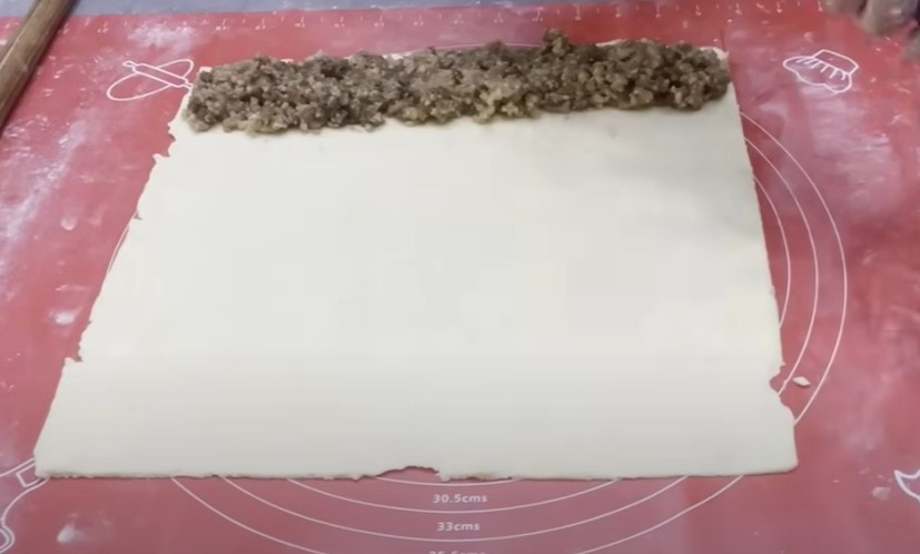 Тающий во рту Необычный Пирог с сочной ореховой начинкой Песочный рулет