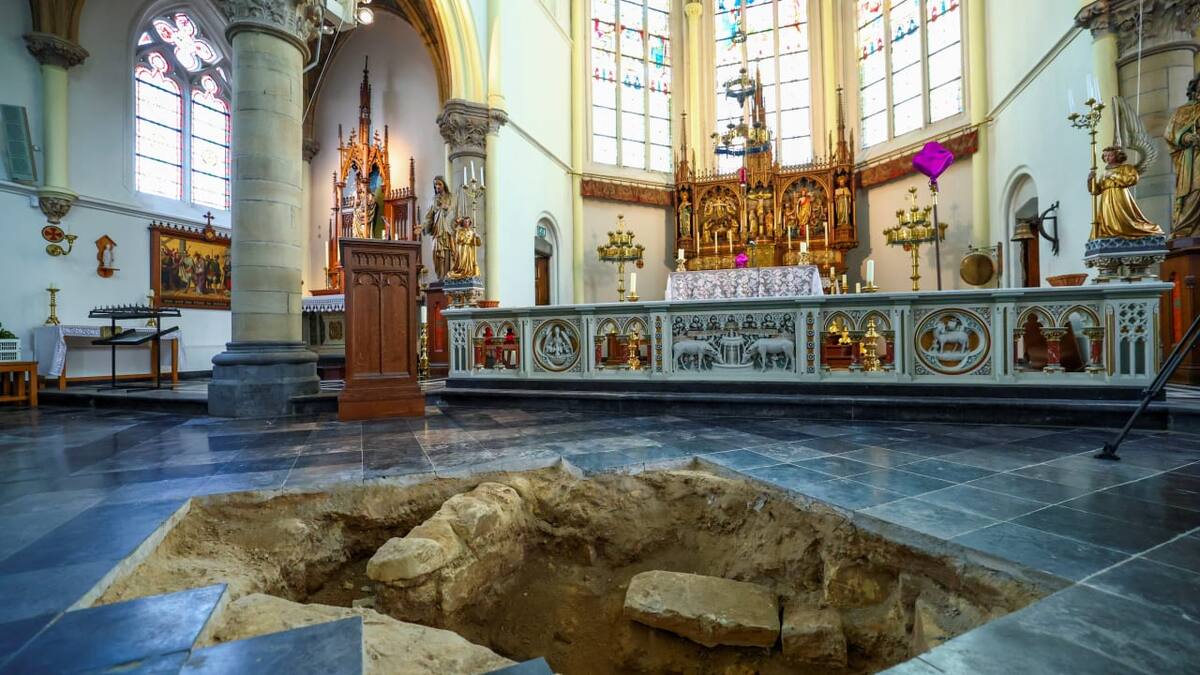 Место раскопок